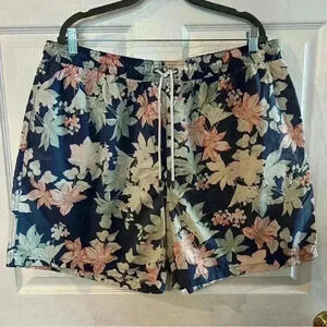 Brooks Brothers Men’s Floral Swim Trunks Shorts Size XXL